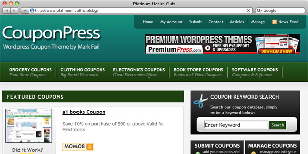 couponpress - coupon code theme